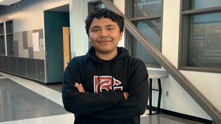 Ramon Montiel García 17, a senior at KIPP Northeast Denver Leadership Academy in Colorado.