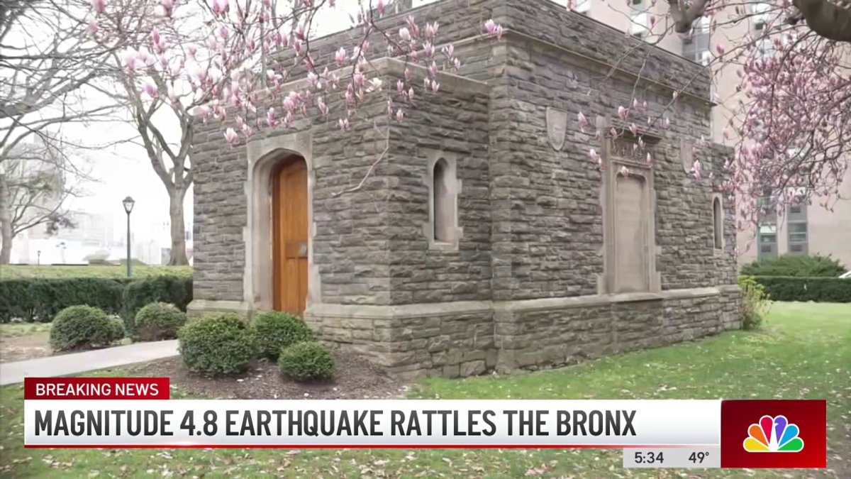 Magnitude 4.8 earthquake rattles the Bronx – NBC New York