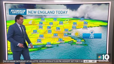 Sunny Saturday morning followed by clouds in New England
