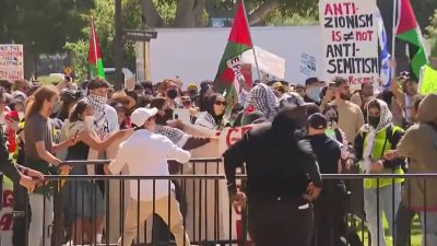 Protesters remain camped out on UCLA campus