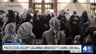 Protesters occupy Columbia University's Hamilton Hall