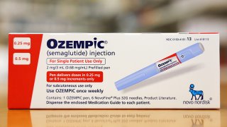 FILE - The diabetes drug Ozempic in a pharmacy in Los Angeles is seen on April 17, 2023.