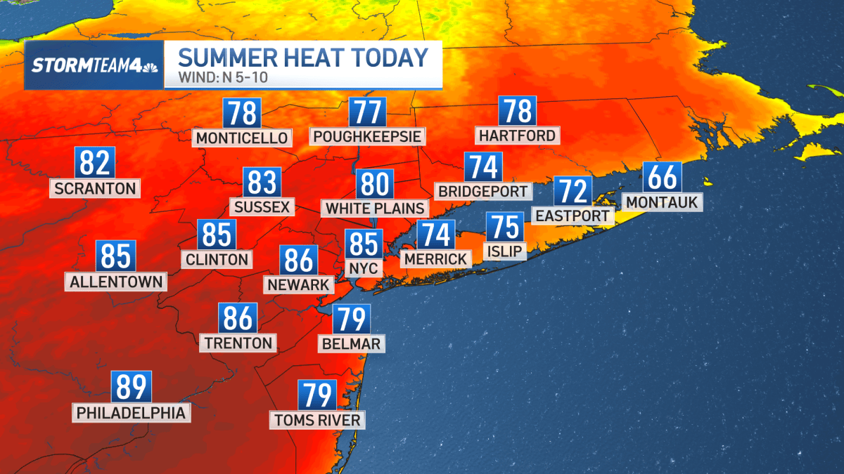 NYC forecast: Warmer temps, scatter showers make way for toasty Monday ...
