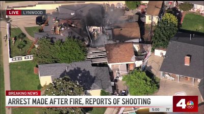 Arrest made after house fire, reports of shots fired in Lynwood