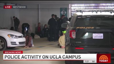 Several people taken into custody at UCLA campus
