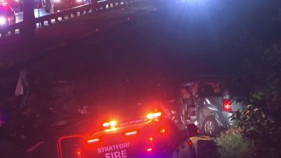 Four killed in fiery wrong-way crash that closed Merritt Parkway for hours