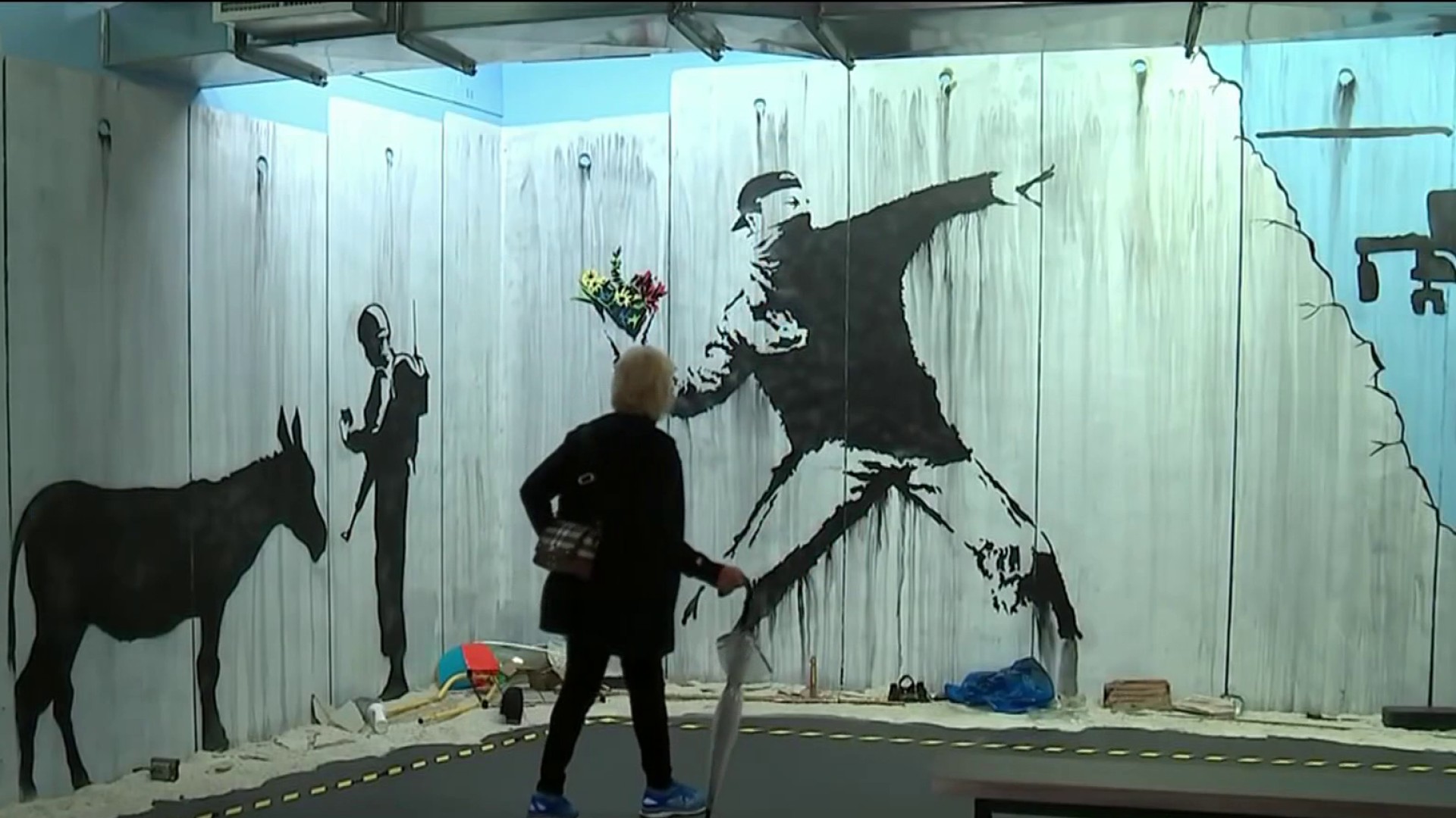 Banksy art exhibit on display at NYC museum – NBC New York