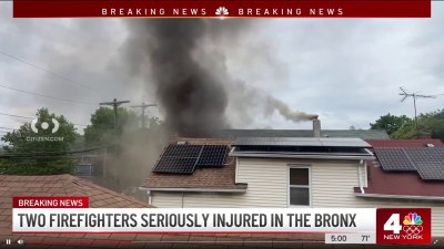 Two firefighters seriously injured in the Bronx