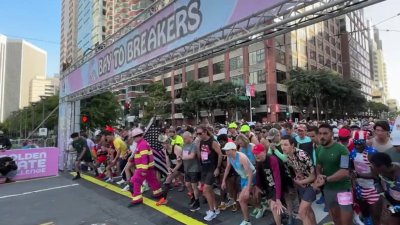 Longtime runners, newcomers take over San Francisco streets for Bay to Breakers