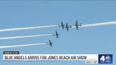 Blue Angels arrive for Jones Beach air show
