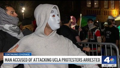 Man accused of attacking UCLA protesters is arrested