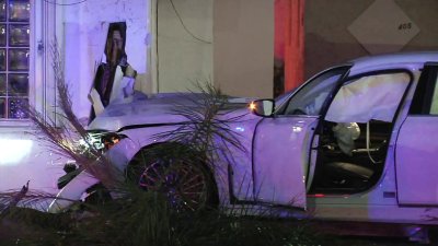 BMW driver crashes in the pickup truck then building in Oakland Park