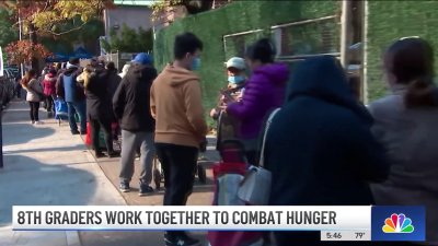 8th graders work together to combat hunger
