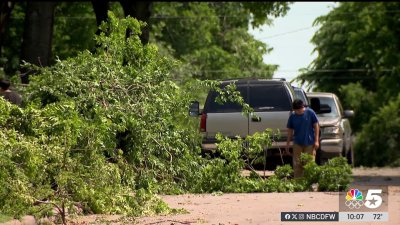 Heavy storm slams communities in North Dallas
