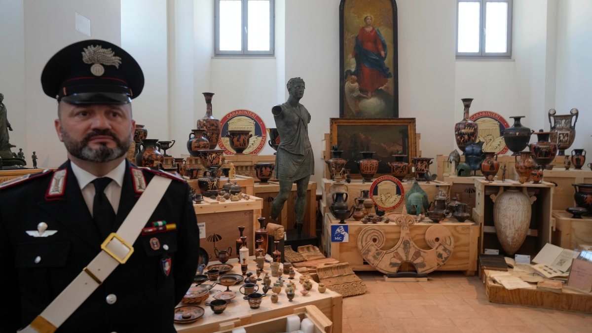 From ancient statues to gold coins, US returns $65 million worth of looted antiquities to Italy