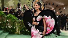 US actress Demi Moore arrives for the 2024 Met Gala at the Metropolitan Museum of Art on May 6, 2024, in New York. The Gala raises money for the Metropolitan Museum of Art's Costume Institute. The Gala's 2024 theme is "Sleeping Beauties: Reawakening Fashion." (Photo by Angela Weiss / AFP) (Photo by ANGELA WEISS/AFP via Getty Images)