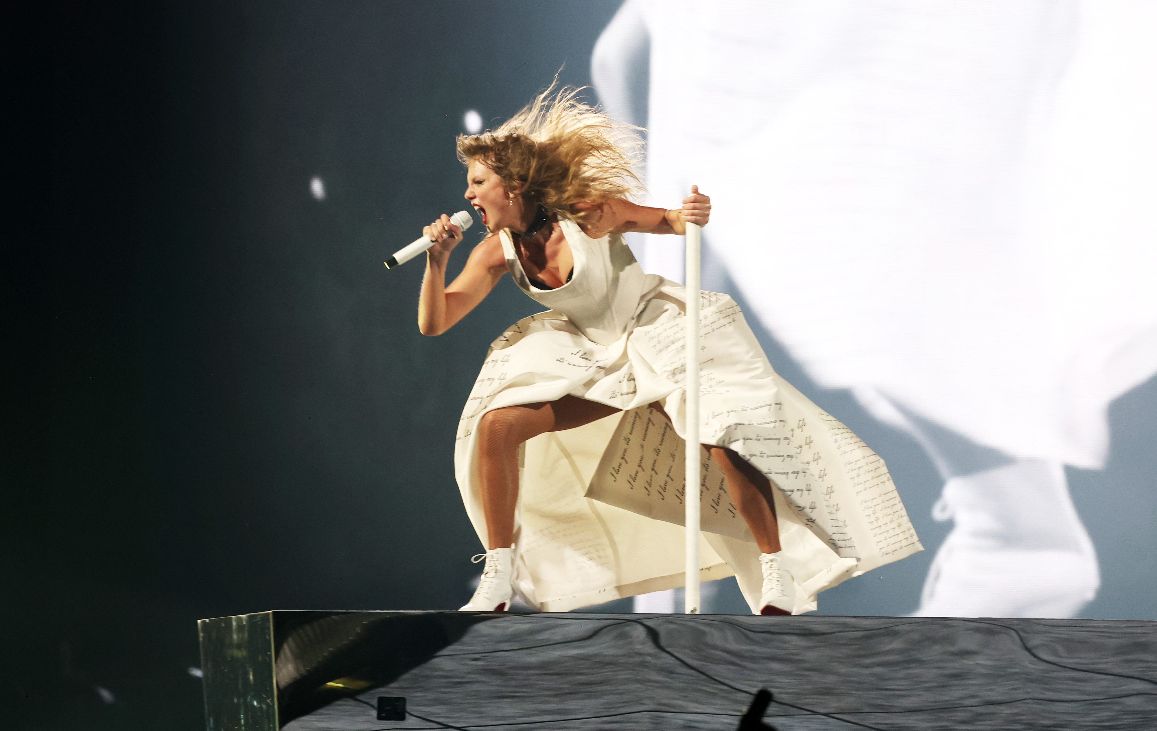 Taylor Swift performs onstage during "Taylor Swift | The Eras Tour"