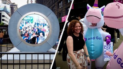 NYC to Dublin portal spreads positivity, stirs controversy