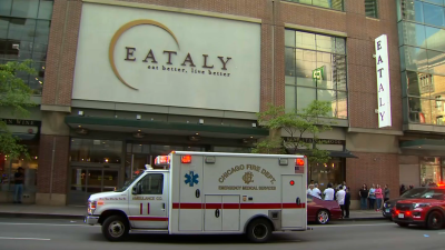 Watch: Heavy police presence seen outside popular Eataly marketplace in Chicago