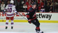 Rangers' playoff unbeaten streak ends with Game 4 loss to Hurricanes