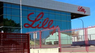 Eli Lilly and Company, Pharmaceutical company headquarters in Alcobendas, Madrid, Spain.