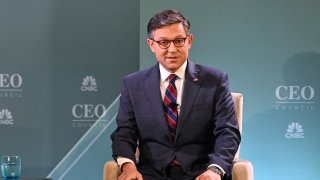 House Speaker Mike Johnson speaks during the 2024 CNBC CEO Council Summit in Washington, D.C. on June 4, 2024.