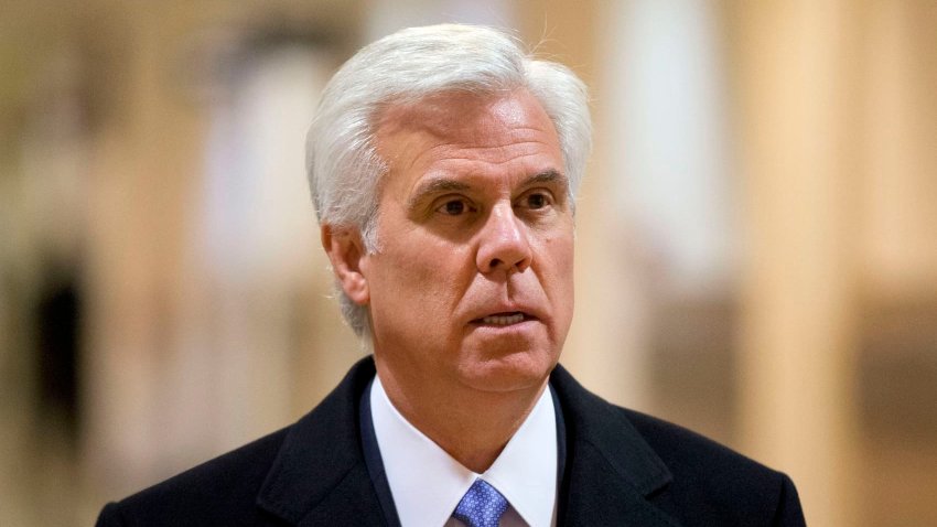 New Jersey businessman and co-owner of The Philadelphia Inquirer, George Norcross walks to Judge Patricia McInerney's courtroom at City Hall in Philadelphia.