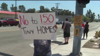 Spring Valley protesters call on San Diego County to scrap homeless shelter project