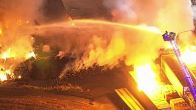 Pallet business burns in Burlington Co.