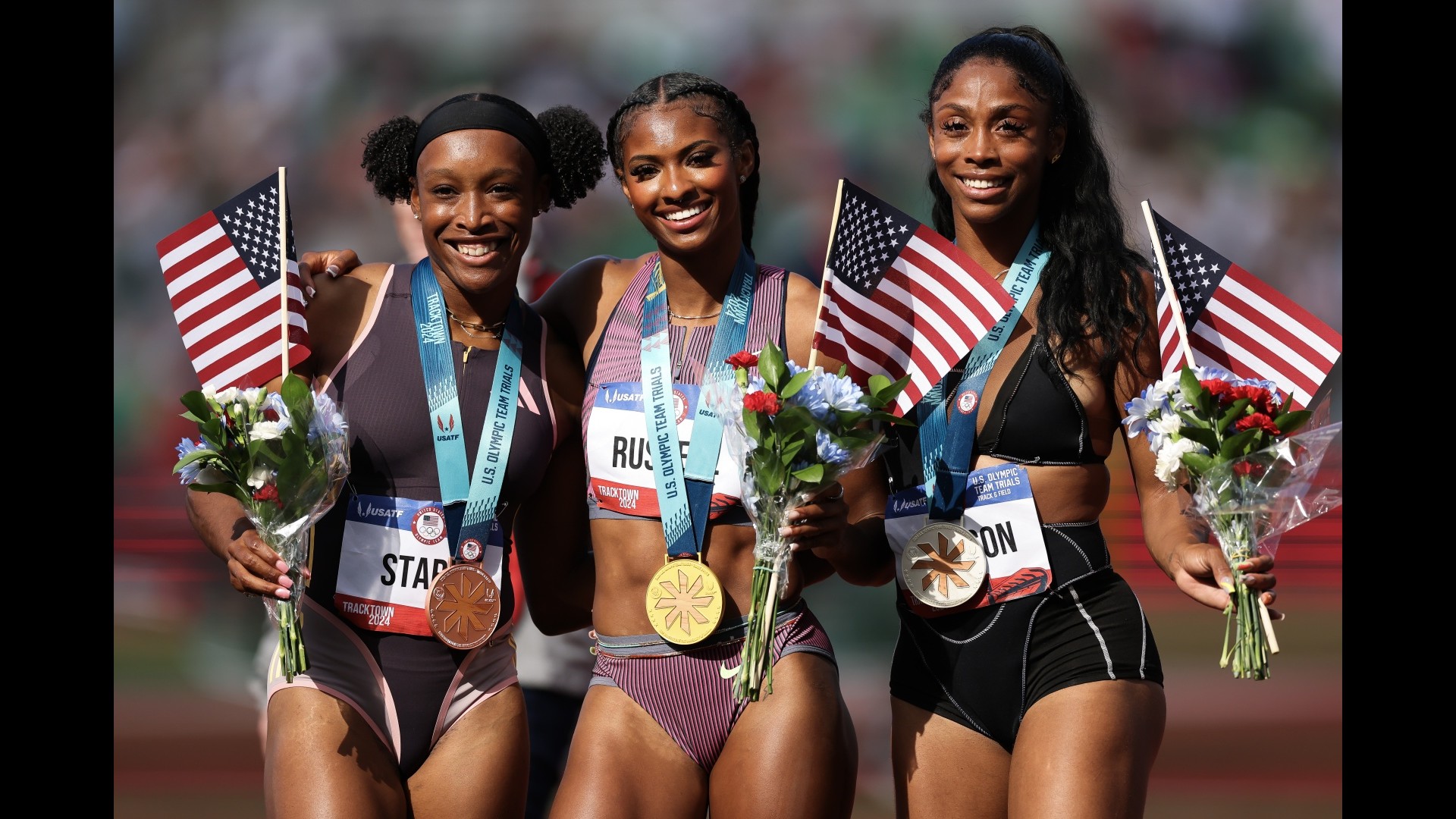 Masai Russell smashes US Trials record in women’s 100m hurdles NBC