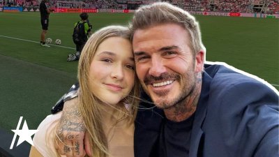 David Beckham and Harper's cute date night at Inter Miami soccer game
