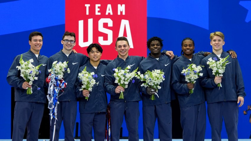 U.S. Olmypic men's gymnastics team