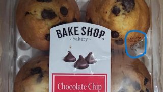 Some chocolate chip muffins sold in the bakeshop of Aldi are being recalled because they could contain undeclared walnuts.