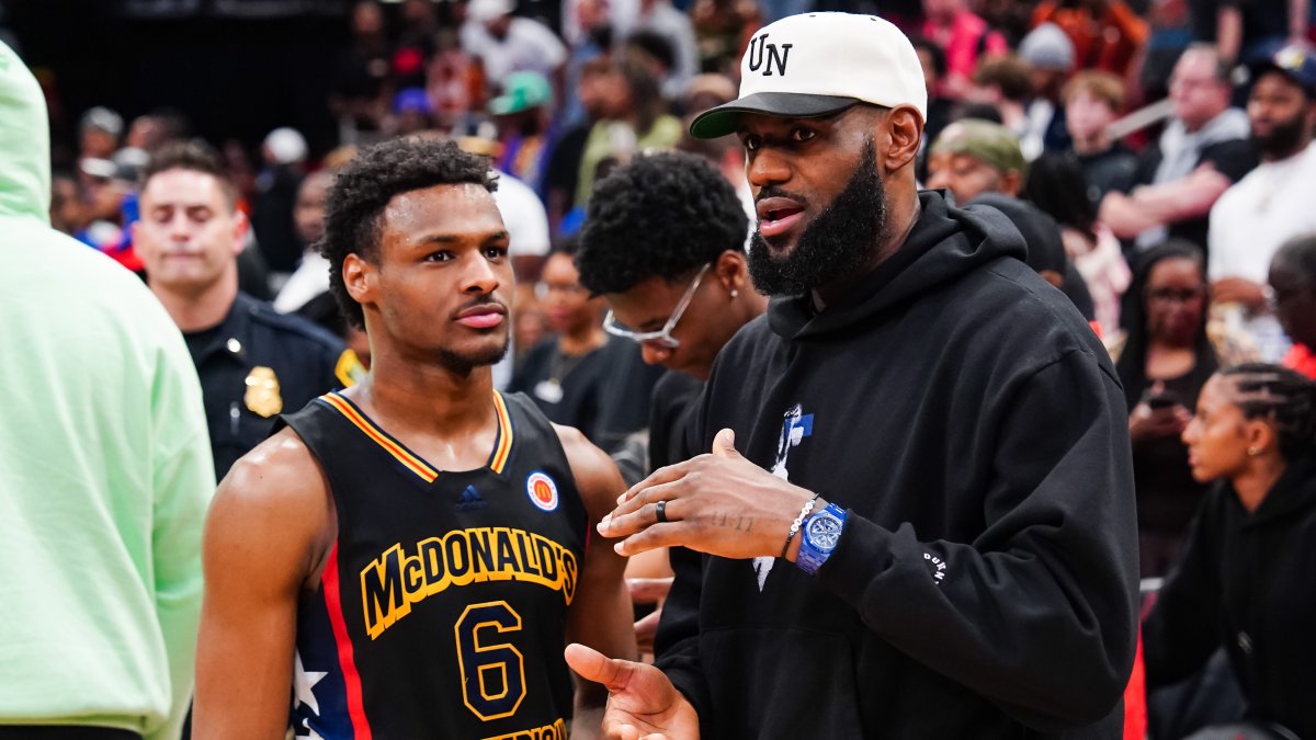 Father-son NBA duo: Bronny James joins LeBron on Lakers after being drafted in Round 2