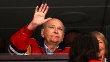 SUNRISE, FL - JANUARY 19: Florida Panthers honor  Founder H. Wayne Huizenga in a pre-game ceremony prior to the start of the game against the Vegas Golden Knights at the BB&T Center on January 19, 2018 in Sunrise, Florida. (Photo by Eliot J. Schechter/NHLI via Getty Images)