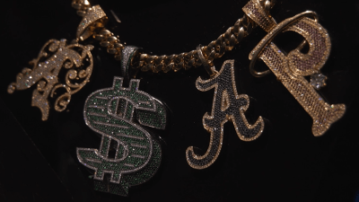 Inside the hip-hop jewelry exhibit at The American Museum of Natural History