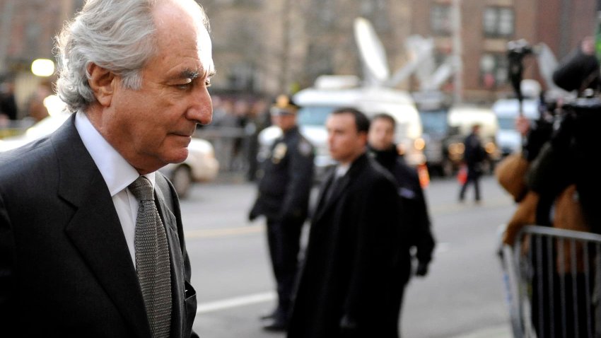 Bernard Madoff arrives at Manhattan Federal court on March 12, 2009 in New York City.