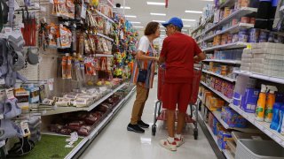 Customers shops at a Target store in Miami, Florida, on May 20, 2024.