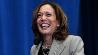 US Vice President Kamala Harris holds a campaign event that is her seventh visit to North Carolina this year and 15th trip to the state since taking office in Fayetteville NC, United States on July 18, 2024.