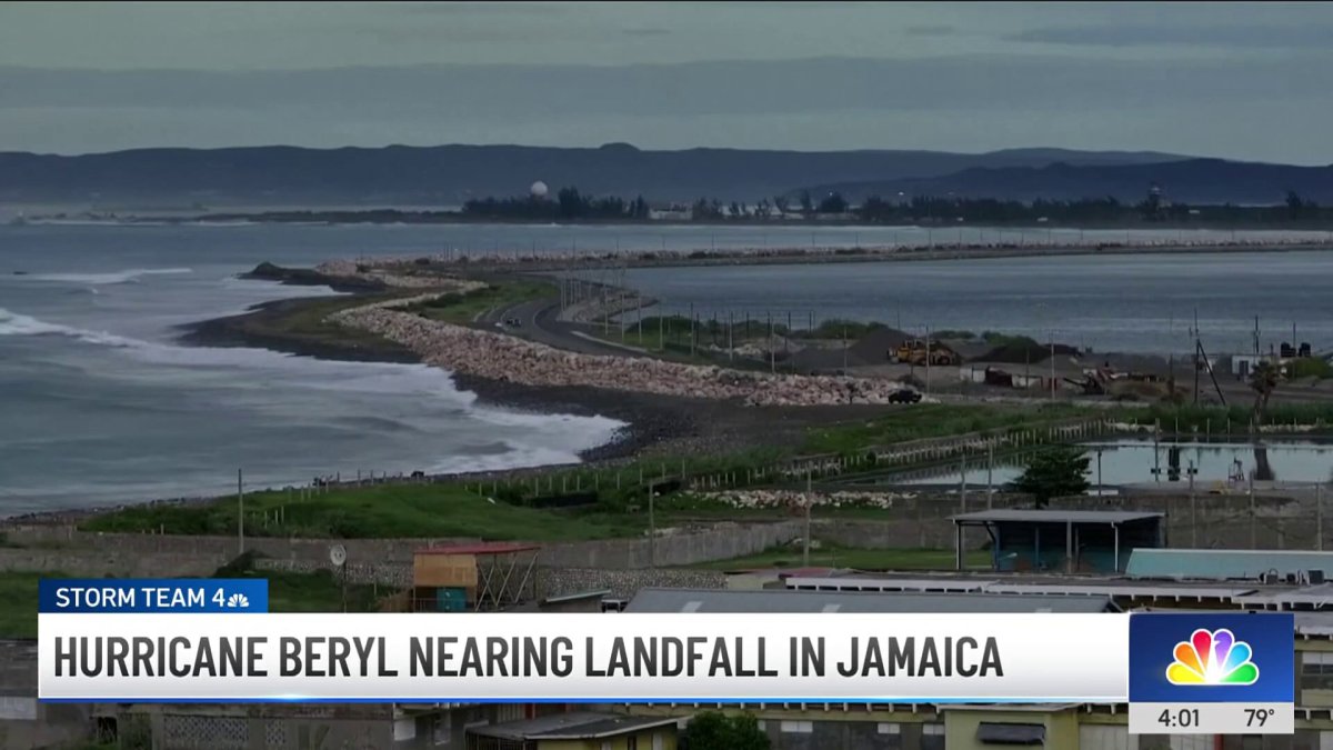 Hurricane Beryl nearing landfall in Jamaica – NBC New York