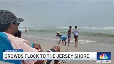 Crowds flock to the Jersey Shore