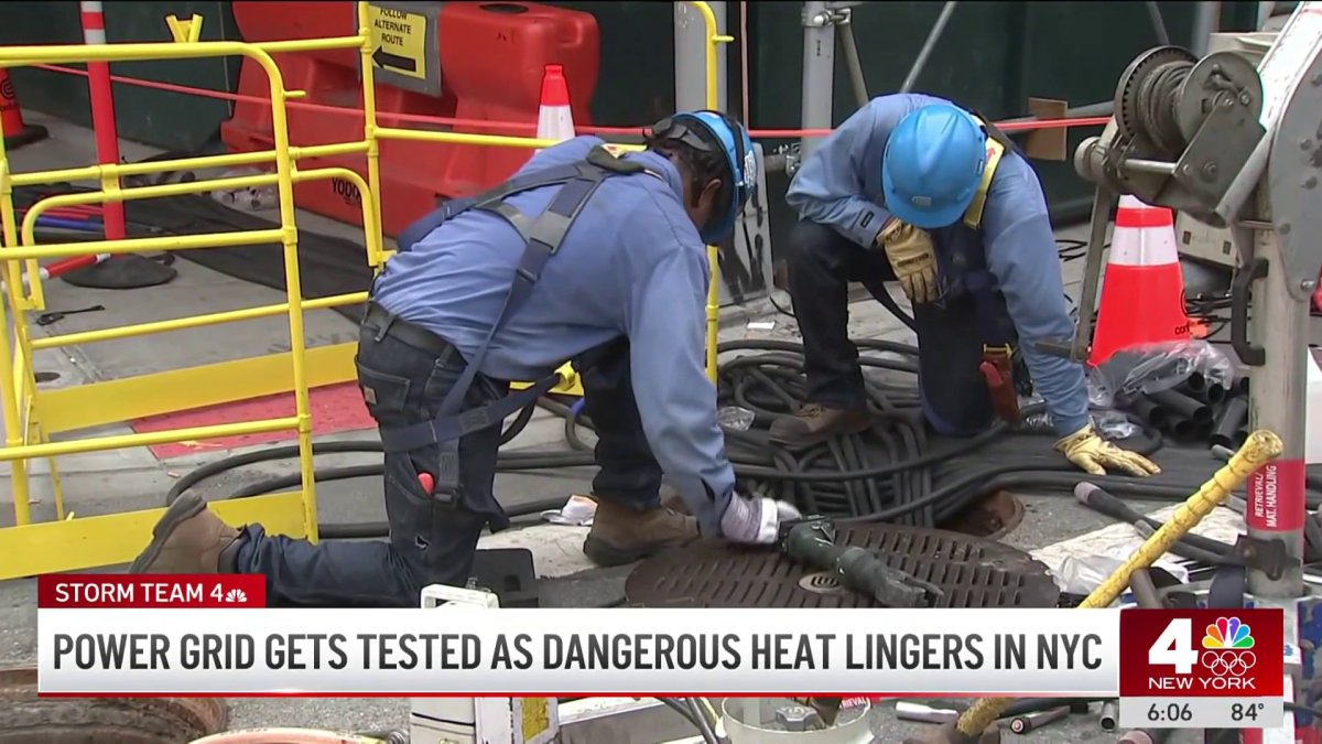 NYC power grid tested as dangerous heat lingers for days – NBC New York