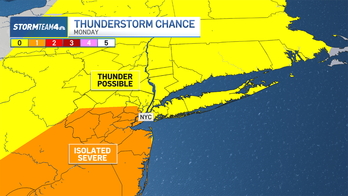 NYC forecast: Storms and rain possible nearly every day this week – NBC ...