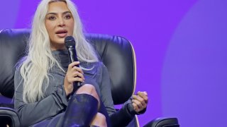 Kim Kardashian on stage during the OMR Festival 2024