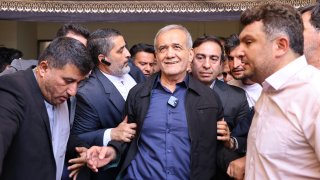 Iranian reformist presidential candidate Masoud Pezeshkian