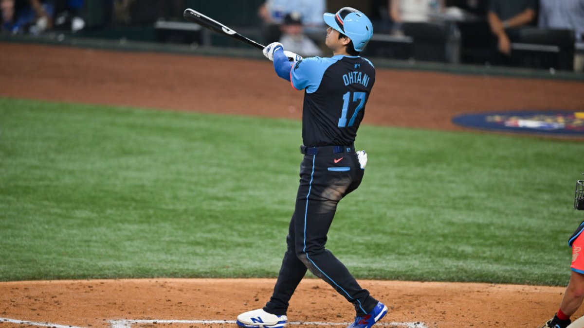 Watch: Shohei Ohtani hits first home run by Dodgers player in All-Star ...