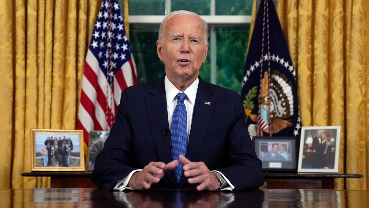 Biden makes case for his legacy in Oval Office address NBC New York