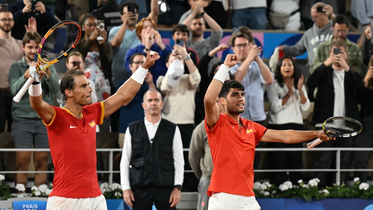 Rafael Nadal and Carlos Alcaraz start the Paris Olympics with a doubles victory