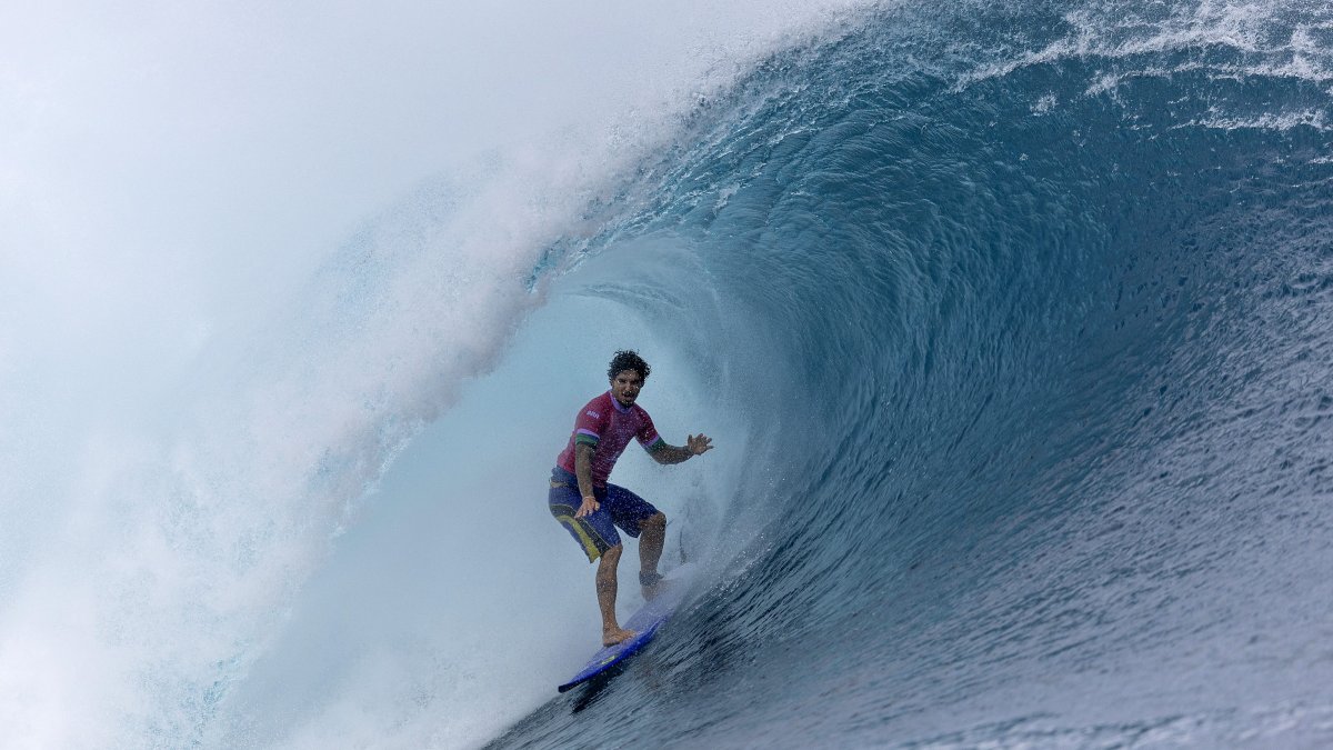 Watch surfer Gabriel Medina’s historic Olympic ride, epic celebration