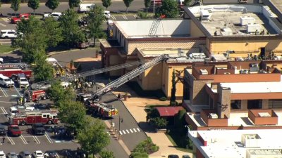 Grand Lux Cafe in Garden City catches fire